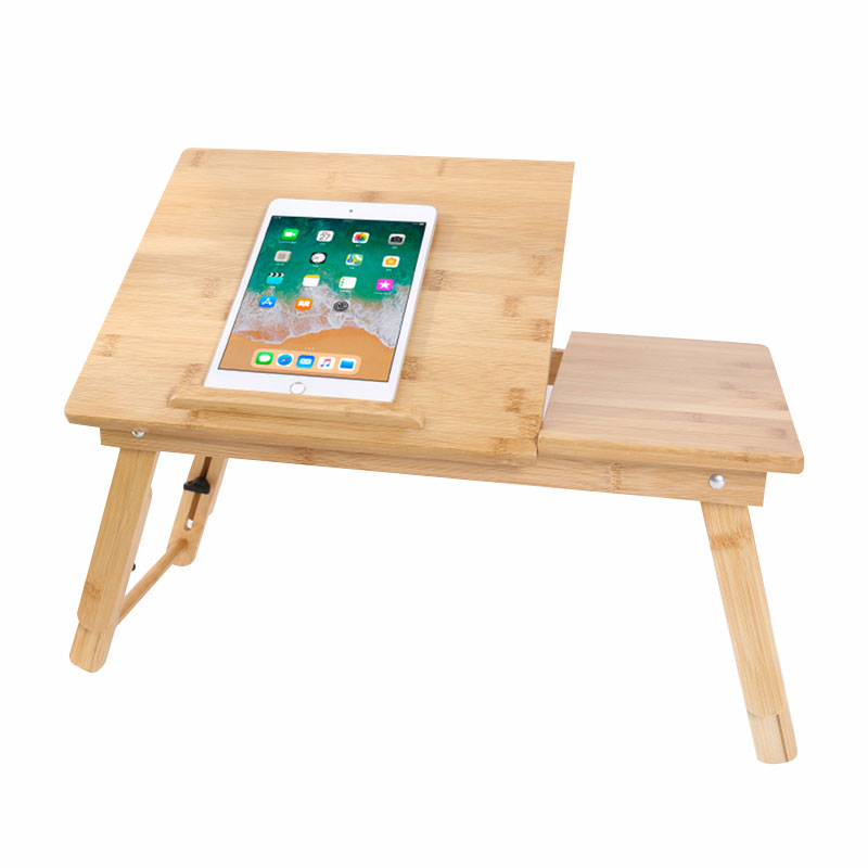 Bureau d'ordinateur portable en bambou